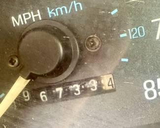 Odometer 96,733.4 miles
