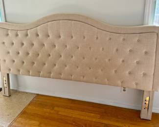 Alton Furniture king size upholstered headboard and bed frame