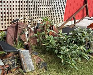Assorted lawn tools