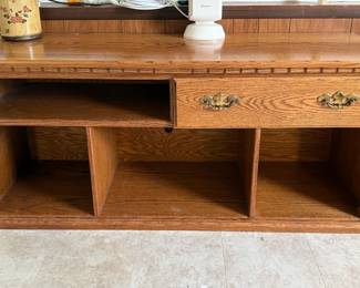 Oak entertainment cabinet