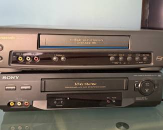 Panasonic PV-7452 and Sony SLV-N51 VHS players