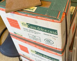 Casa Dolce Casa boxes of ceramic tiles