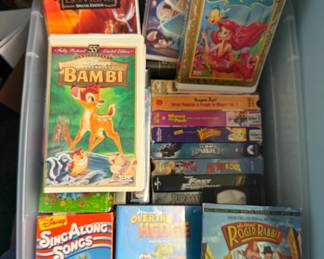 Children's VHS and DVDs