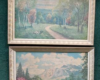 Framed landscape prints by Morris Walton Leader 
