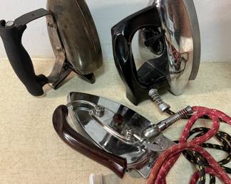Vintage Durabilt, Hotpoint and Dominion irons
