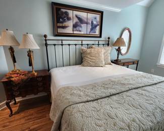 King Iron and Brass Bed