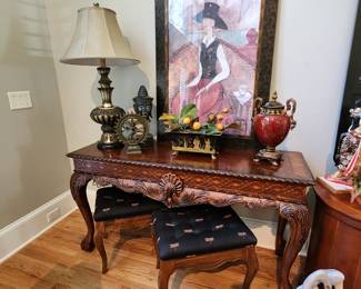Console Table and Stools