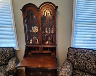 Vintage Secretary with Beautiful Glass Doors