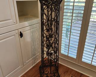 Ornate Iron Pedestal