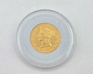 54  1855 Coronet Head $10 U.S. Gold Coin, 16.7g 
