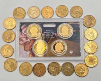 193  U.S. Presidential $1 Coin Set  Coins 
