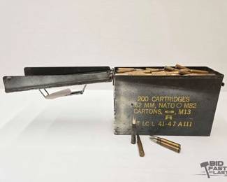 1364 Approx 200 Rounds of 8mm Ammo in Ammo Can