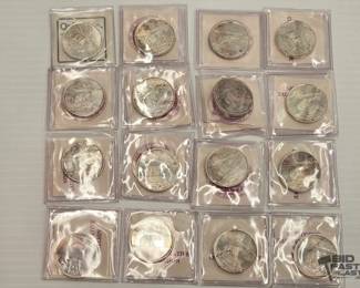 66  16 12ozt .999 Fine Silver Alaska Commemorative Coins 