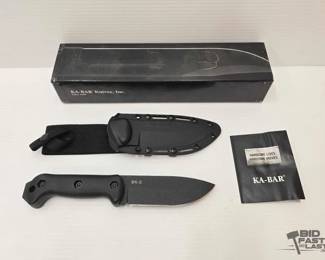 1805 NEW KaBar BK2 Knife with Sheath