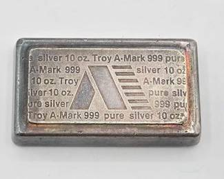 184  10ozt .999 Fine Silver Bar 