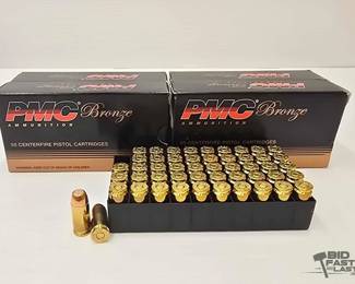 1372 NEW 100 Rounds of 40 SW PMC Bronze Ammo