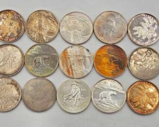 68  15 1ozt .999 Fine Silver Coins 