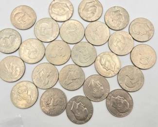 195  24 Eisenhower Dollar Coins 