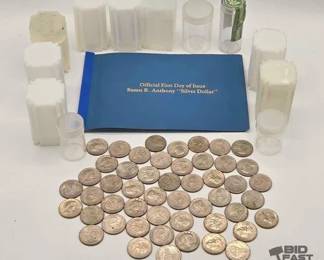 191  Susan B. Anthony Silver Dollars  Coin Storage Tubes 