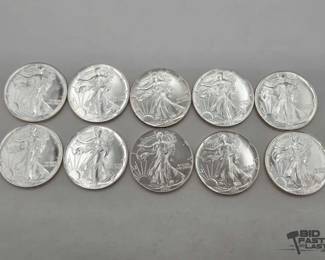 106 10 1ozt .999 Fine Silver American Eagle Coins