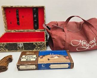 1844 Pistol Cleaning Kit, Wooden Gun Grip More