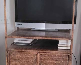 Heavy Duty Metal Tv Entertainment Center with Storage