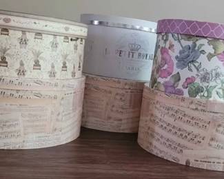 Hat Boxes. Small, Medium, Large
