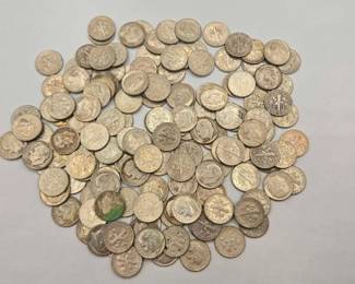 1400 179 90 Silver Dimes, 354g
