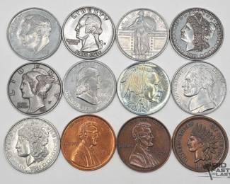 1752 12 Large U.S. Cents Novelties