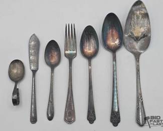 1900 7 Pieces of Flatware
