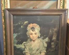 7502  4 Framed Canvas Paintings  1 Frame 