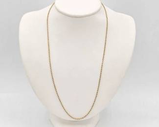 804  10k Gold Rope Chain, 1.7g 