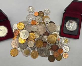 1708 Foreign Currency Coins