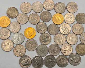 1520 37 Eisenhower Dollar Coins, 836.6g