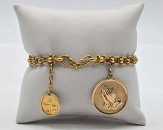 599 22k 14k Gold Bracelet Pendants