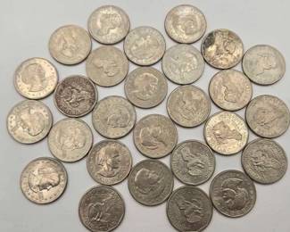 1512 27 Susan B. Anthony Dollar Coin, 217.2g