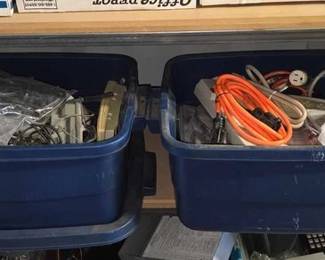 5098 Phones, Charger, Lanterns, Labeler, Extension Cord More
