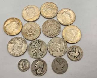 1402 14 90 Silver Coins, 143.7g