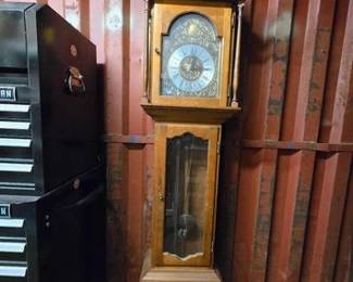6076  Silent Westm. Western Germany Grandfather Clock 