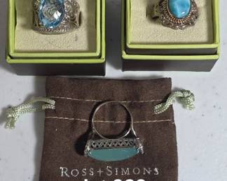 Sterling silver rings