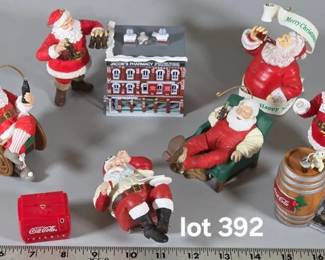 Coca-Cola Santa ornaments