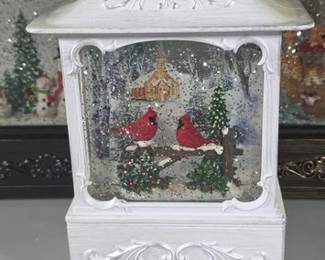 Christmas scene lanterns