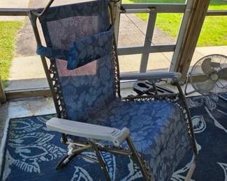 Zero gravity chair with canopy
