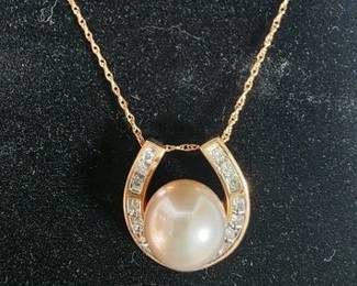 14K pearl necklace