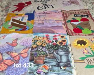 Multiple lots of garden flags