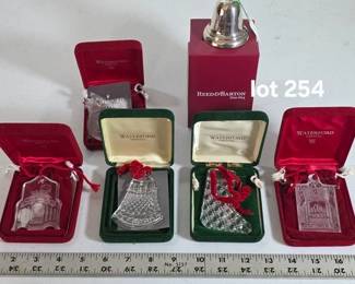 Collectible Waterford glass ornaments