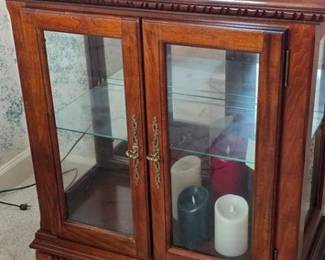 Lighted curio cabinet