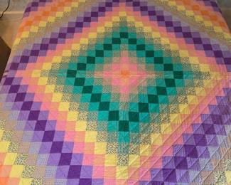 Vintage quilt, one of several in auction