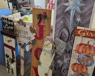 Holiday board signs