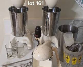 Vintage barware and mixers